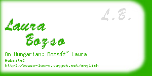 laura bozso business card